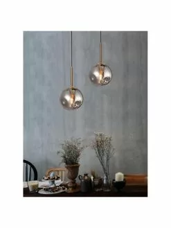 Kleine Pendelleuchte Spada aus Glas, Ø 15 x H 28 cm -Leuchten Verkaufsladen Kleine Pendelleuchte Spada aus Glas 1