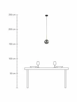 Kleine Pendelleuchte Spada aus Glas, Ø 15 x H 28 cm -Leuchten Verkaufsladen Kleine Pendelleuchte Spada aus Glas 2