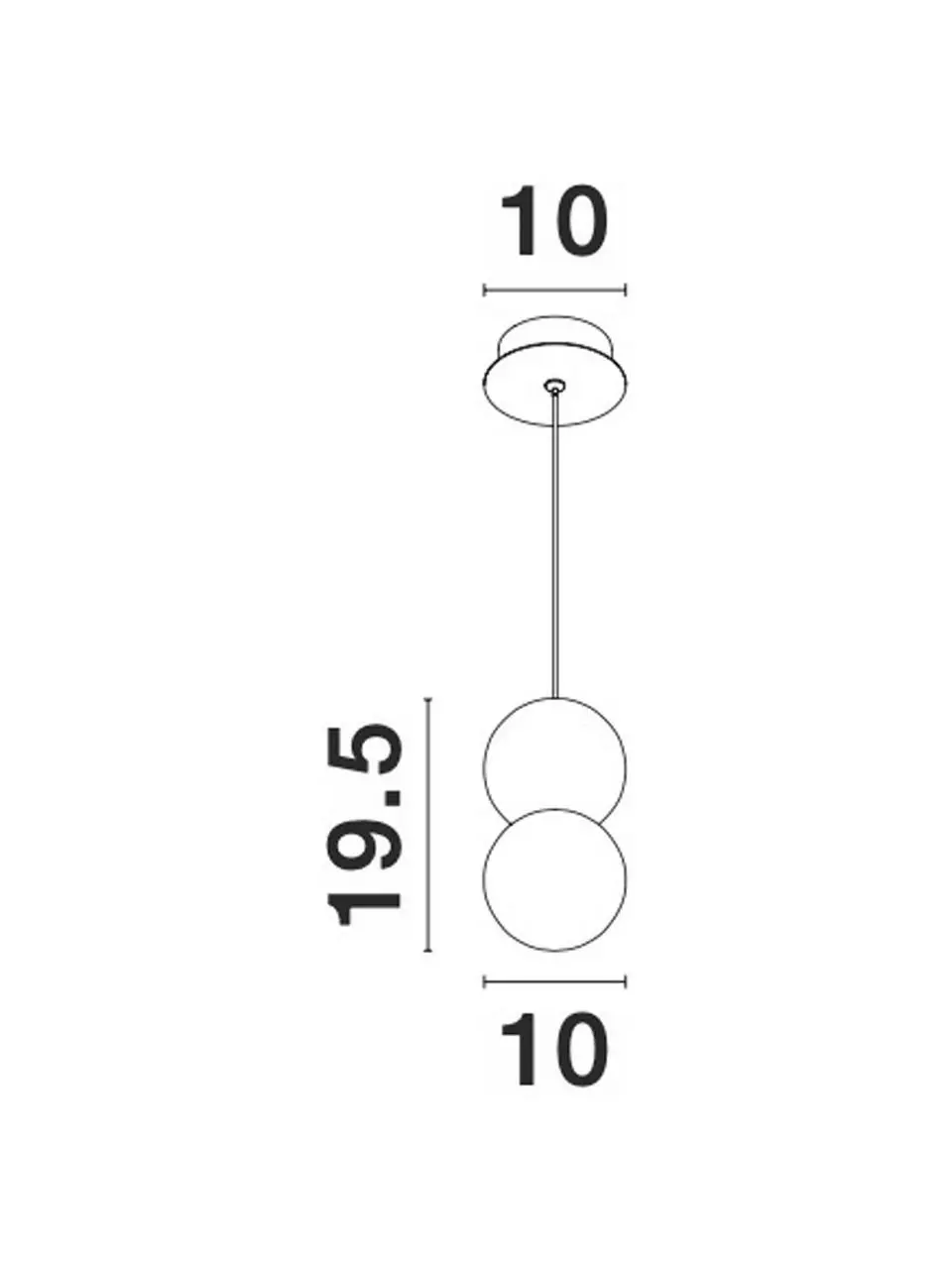 Kleine Pendelleuchte Zero aus Glas und Beton, Ø 10 x H 20 cm 5 Kleine Pendelleuchte Zero aus Glas und Beton, Ø 10 x H 20 cm – Bild 3