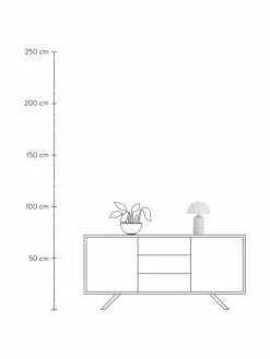 Westwing Collection Kleine Retro-Tischlampe Walter in Weiß, Ø 25 x H 33 cm -Leuchten Verkaufsladen Kleine Retro Tischlampe Walter in Weiss 3