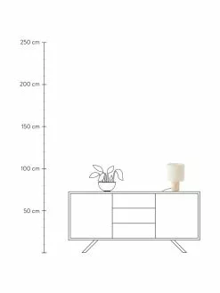 Kleine Skandi-Tischlampe Pia aus Holz und Leinen, Ø 20 x H 30 cm -Leuchten Verkaufsladen Kleine Skandi Tischlampe Pia aus Holz und Leinen 2