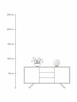 Westwing Collection Kleine Tischlampe Beth aus Opalglas, Ø 25 x H 26 cm -Leuchten Verkaufsladen Kleine Tischlampe Beth aus Opalglas 3