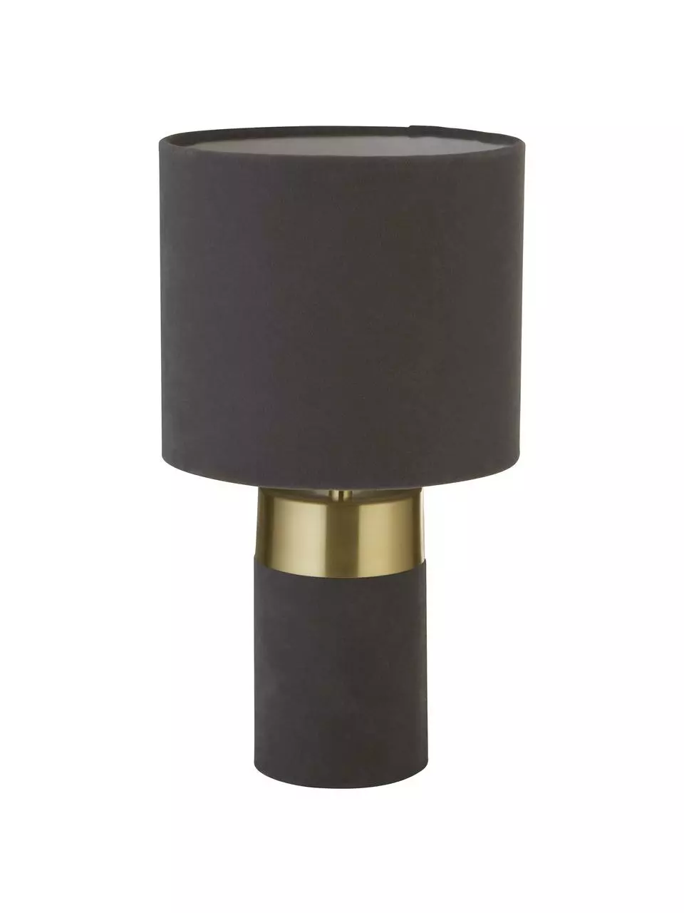 Searchlight Kleine Tischlampe Loko aus Samt, Ø 18 x H 33 cm 7 Searchlight Kleine Tischlampe Loko aus Samt, Ø 18 x H 33 cm – Bild 5