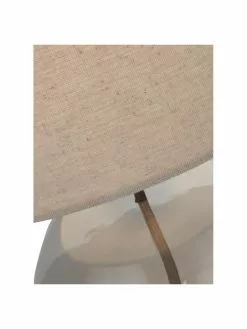 Searchlight Kleine Tischlampe Lugio mit Glasfu&szlig;, Ø 21 x H 32 cm -Leuchten Verkaufsladen Kleine Tischlampe Lugio mit Glasfuss 5