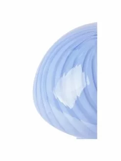 Bahne Kleine Tischlampe Mushroom aus Glas in Blau, Ø 19 x H 23 cm -Leuchten Verkaufsladen Kleine Tischlampe Mushroom aus Glas in Blau 5