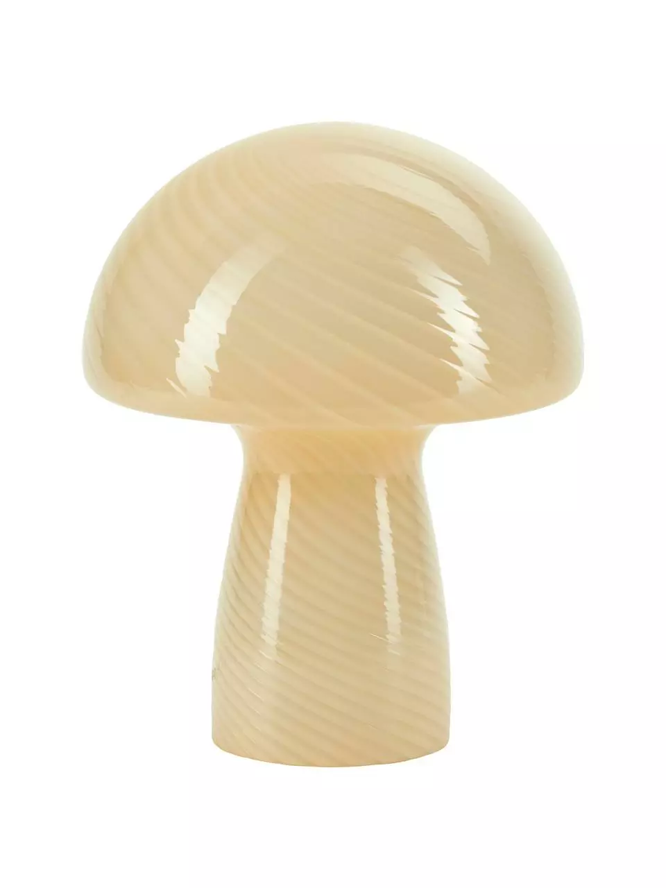 Bahne Kleine Tischlampe Mushroom aus Glas in Gelb, Ø 19 x H 23 cm 3 Bahne Kleine Tischlampe Mushroom aus Glas in Gelb, Ø 19 x H 23 cm
