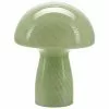 Bahne Kleine Tischlampe Mushroom aus Glas in Grün, Ø 19 x H 23 cm -Leuchten Verkaufsladen Kleine Tischlampe Mushroom aus Glas in Grun
