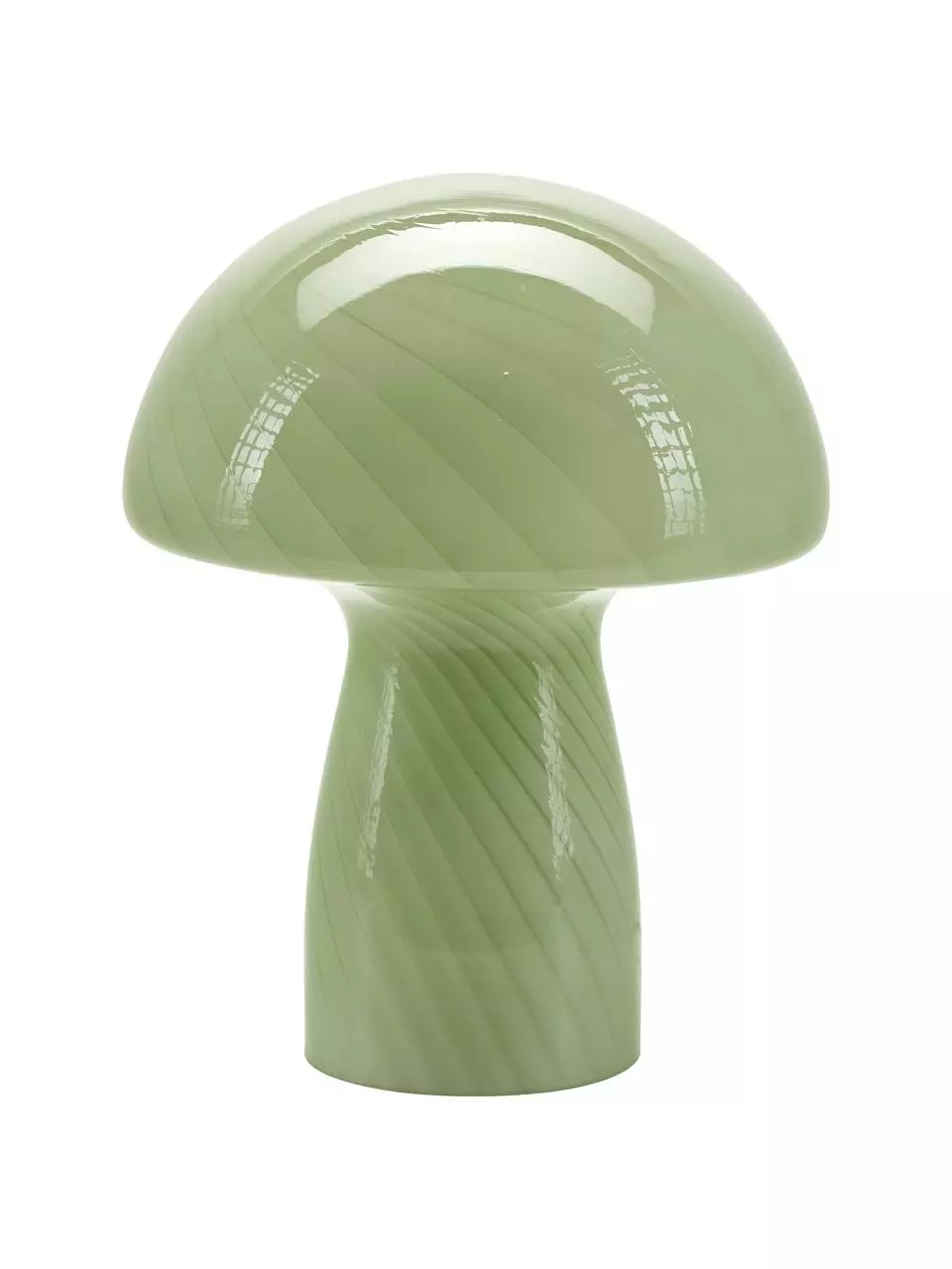 Bahne Kleine Tischlampe Mushroom aus Glas in Grün, Ø 19 x H 23 cm 3 Bahne Kleine Tischlampe Mushroom aus Glas in Grün, Ø 19 x H 23 cm