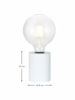 Kleine Tischlampe Tub aus Holz, Ø 8 x H 10 cm -Leuchten Verkaufsladen Kleine Tischlampe Tub aus Holz 1