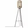 Kleine Tripod Stehlampe Woodrow aus Rattan, Ø 45 x H 130 cmNur noch 1 Artikel verfügbar