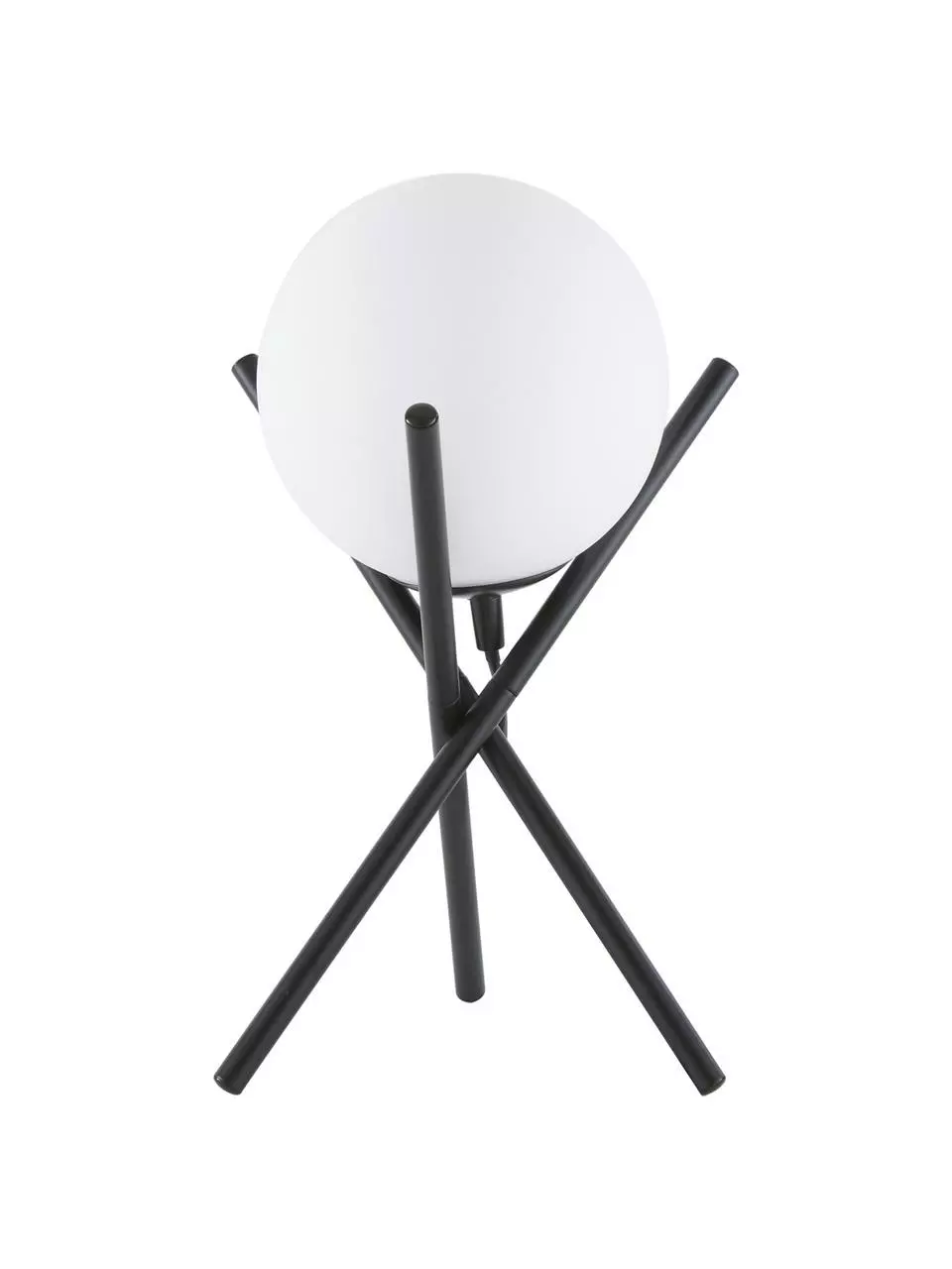 Westwing Collection Kleine Tripod Tischlampe Erik mit Glasschirm, Ø 15 x H 33 cm 3 Westwing Collection Kleine Tripod Tischlampe Erik mit Glasschirm, Ø 15 x H 33 cm