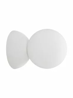 Kleine Wand- und Deckenleuchte Zero aus Glas und Beton, Ø 10 x T 14 cm