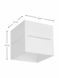 Kleine Wandleuchte Lorum in Wei&szlig;, B 10 x H 10 cmNur noch 1 Artikel verfügbar -Leuchten Verkaufsladen Kleine Wandleuchte Lorum in Weiss 3