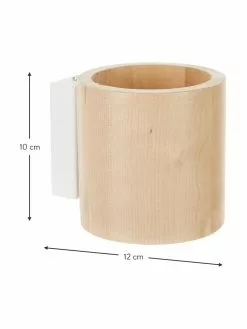 Kleine Wandleuchte Roda aus Holz, B 10 x H 10 cm -Leuchten Verkaufsladen Kleine Wandleuchte Roda aus Holz 2