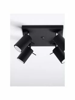 Kleiner Deckenstrahler Etna in Schwarz, B 25 x H 15 cm -Leuchten Verkaufsladen Kleiner Deckenstrahler Etna in Schwarz 2