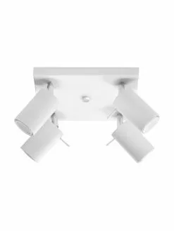 Kleiner Deckenstrahler Etna in Weiß, B 25 x H 15 cm