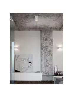 Kleiner Deckenstrahler Geo in Weiß, B 20 x H 10 cm -Leuchten Verkaufsladen Kleiner Deckenstrahler Geo in Weiss 5