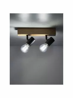 Kleiner Deckenstrahler Townshend aus Holz, B 30 x H 13 cmNur noch wenige verfügbar -Leuchten Verkaufsladen Kleiner Deckenstrahler Townshend aus Holz 3