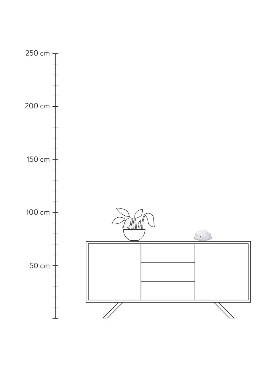 A Little Lovely Company Kleines LED-Leuchtobjekt Cloud mit Timer, B 17 x H 10 cm 5 A Little Lovely Company Kleines LED-Leuchtobjekt Cloud mit Timer, B 17 x H 10 cm – Bild 3