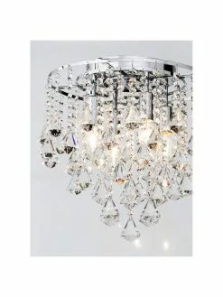 Searchlight Kristall-Deckenleuchte Dorchester, Ø 40 x H 36 cm 11 Searchlight Kristall-Deckenleuchte Dorchester, Ø 40 x H 36 cm -Leuchten Verkaufsladen Kristall Deckenleuchte Dorchester 3