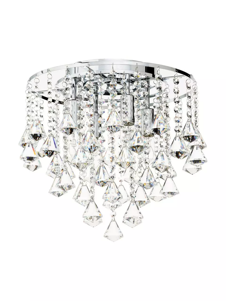 Searchlight Kristall-Deckenleuchte Dorchester, Ø 40 x H 36 cm 3 Searchlight Kristall-Deckenleuchte Dorchester, Ø 40 x H 36 cm