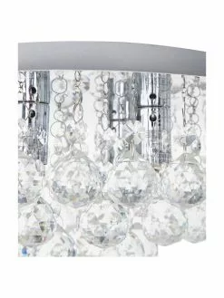 Searchlight Kristall-Deckenleuchte Helena, Ø 35 x H 18 cm -Leuchten Verkaufsladen Kristall Deckenleuchte Helena 4