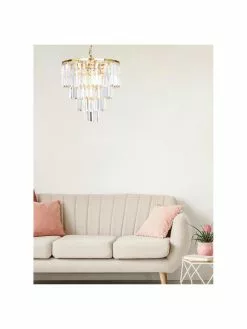 Kronleuchter Gracja in Gold, Ø 39 x H 42 cm -Leuchten Verkaufsladen Kronleuchter Gracja in Gold 2