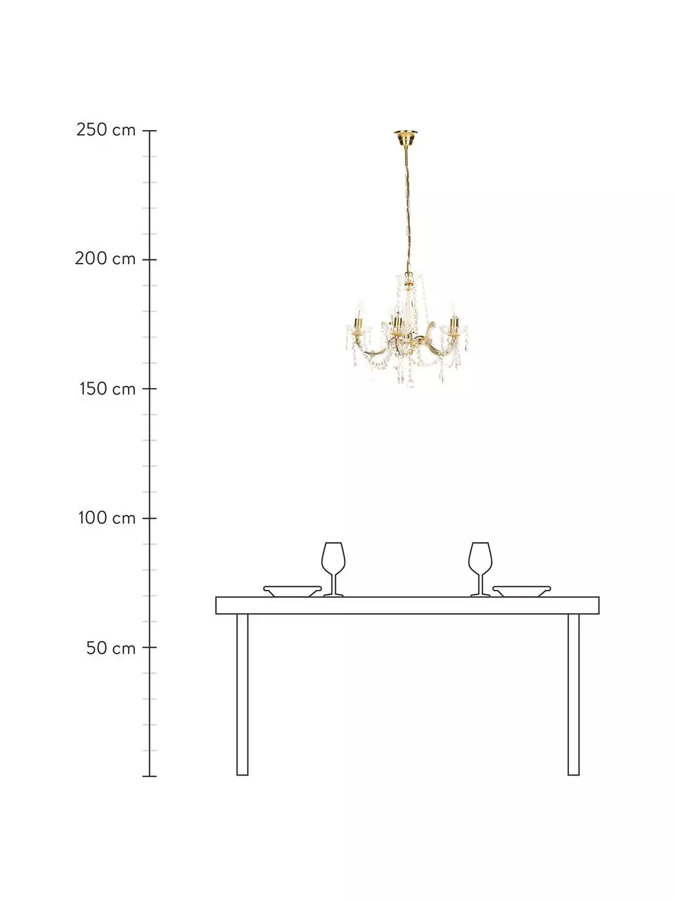 Searchlight Kronleuchter Marie Therese, Ø 48 x H 42 cm 6 Searchlight Kronleuchter Marie Therese, Ø 48 x H 42 cm – Bild 4
