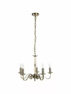 Searchlight Kronleuchter Richmond mit Antik-Finish, Ø 52 x H 56 cmNur noch wenige verfügbar 11 Searchlight Kronleuchter Richmond mit Antik-Finish, Ø 52 x H 56 cmNur noch wenige verfügbar -Leuchten Verkaufsladen Kronleuchter Richmond mit Antik Finish 3