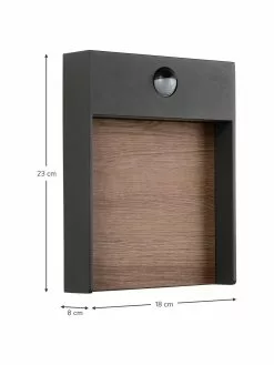 Lucide LED-Außenwandleuchte Jellum mit Bewegungsmelder, B 18 x H 23 cm -Leuchten Verkaufsladen LED Aussenwandleuchte Jellum mit Bewegungsmelder 2