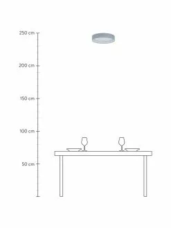 Westwing Collection LED-Deckenleuchte Helen in Grau, Ø 35 x H 7 cm 10 Westwing Collection LED-Deckenleuchte Helen in Grau, Ø 35 x H 7 cm -Leuchten Verkaufsladen LED Deckenleuchte Helen in Grau 2