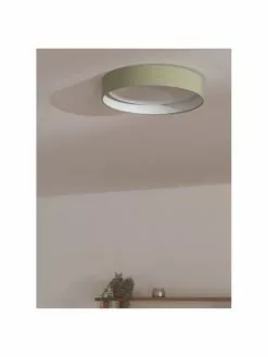 Westwing Collection LED-Deckenleuchte Helen in Olivgrün, Ø 35 x H 7 cm -Leuchten Verkaufsladen LED Deckenleuchte Helen in Olivgrun 2