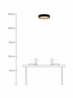 Westwing Collection LED-Deckenleuchte Mallory in Schwarz, Ø 41 x H 10 cm 10 Westwing Collection LED-Deckenleuchte Mallory in Schwarz, Ø 41 x H 10 cm -Leuchten Verkaufsladen LED Deckenleuchte Mallory in Schwarz 2