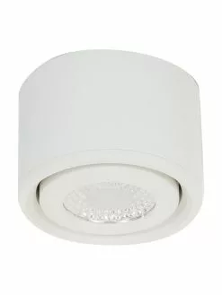 Fabas Luce LED-Deckenspot Anzio in Weiß, Ø 8 x H 5 cm