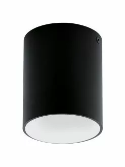 LED-Deckenspot Marty Schwarz-Weiß, Ø 10 x H 12 cm