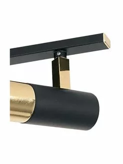 Westwing Collection LED-Deckenstrahler Bobby in Schwarz-Gold, B 66 x H 13 cm -Leuchten Verkaufsladen LED Deckenstrahler Bobby in Schwarz Gold 10