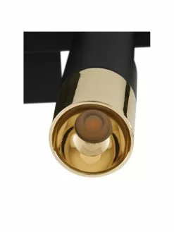 Westwing Collection LED-Deckenstrahler Bobby in Schwarz-Gold, B 86 x H 13 cm -Leuchten Verkaufsladen LED Deckenstrahler Bobby in Schwarz Gold 4