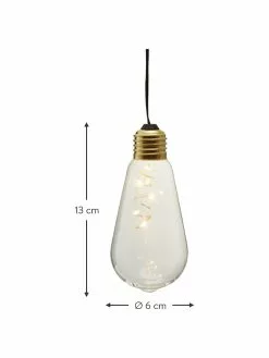 LED-Dekoleuchten Glow, 2 Stück, Ø 6 x H 13 cm -Leuchten Verkaufsladen LED Dekoleuchten Glow 2 Stuck 2