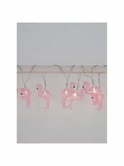 LED-Lichterkette Flamingo, 230 cm, 10 Lampions, L 230 cm -Leuchten Verkaufsladen LED Lichterkette Flamingo 230 cm 10 Lampions 1