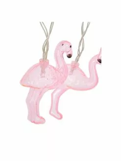 LED-Lichterkette Flamingo, 230 cm, 10 Lampions, L 230 cm -Leuchten Verkaufsladen LED Lichterkette Flamingo 230 cm 10 Lampions 2