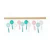 LED-Lichterkette Jolly Tassel, 185 cm, 10 Lampions, L 185 cm