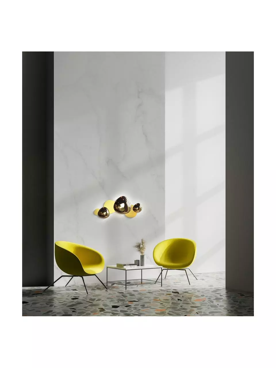 LED-Wandleuchte Jack-Stone in Silber, B 36 x T 7 cm 4 LED-Wandleuchte Jack-Stone in Silber, B 36 x T 7 cm – Bild 2