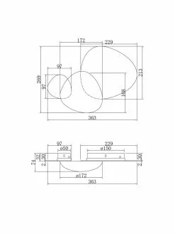 LED-Wandleuchte Jack-Stone in Silber, B 36 x T 7 cm 11 LED-Wandleuchte Jack-Stone in Silber, B 36 x T 7 cm -Leuchten Verkaufsladen LED Wandleuchte Jack Stone in Silber 4
