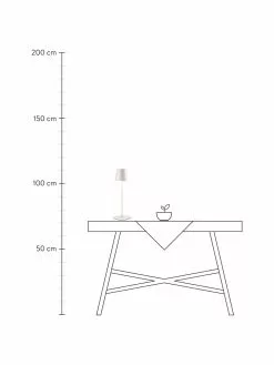 Mobile Dimmbare Außentischlampe Kelly in Weiß, Ø 10 x H 38 cm -Leuchten Verkaufsladen Mobile Dimmbare Aussentischlampe Kelly in Weiss 2