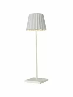 Sompex Mobile Dimmbare Außentischlampe Trellia, Ø 12 x H 38 cm