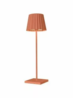 Sompex Mobile Dimmbare Außentischlampe Trellia in Orange, Ø 12 x H 38 cm