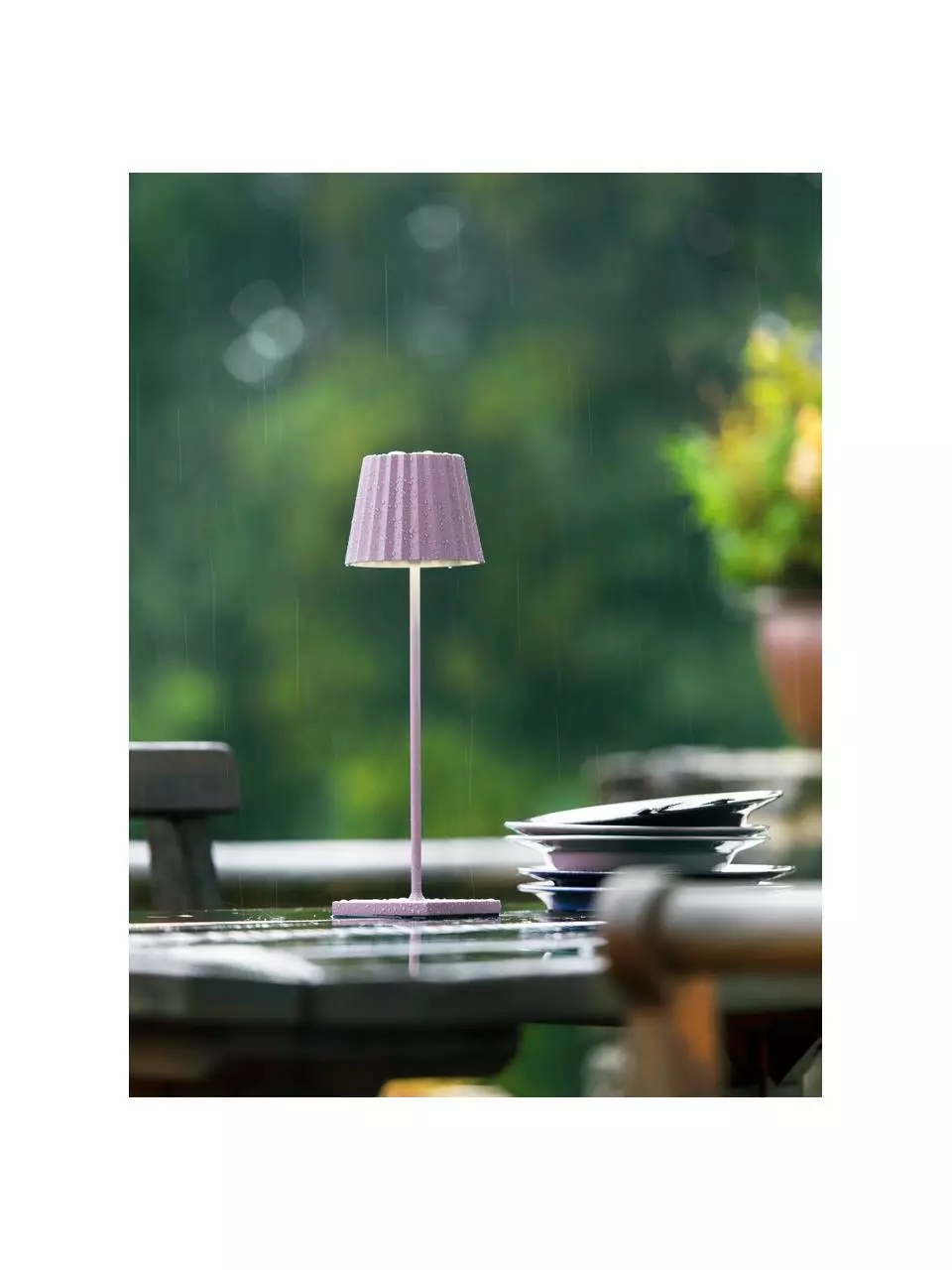 Sompex Mobile Dimmbare Außentischlampe Trellia in Rosa, Ø 12 x H 38 cm 4 Sompex Mobile Dimmbare Außentischlampe Trellia in Rosa, Ø 12 x H 38 cm – Bild 2