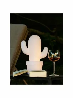 Lucide Mobile Dimmbare LED-Außentischlampe Cactus, Ø 11 x H 33 cm -Leuchten Verkaufsladen Mobile Dimmbare LED Aussentischlampe Cactus 2