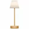 Mobile Dimmbare LED-Au&szlig;entischlampe Lola mit Touch-Funktion in Goldfarben, Ø 11 x H 32 cm -Leuchten Verkaufsladen Mobile Dimmbare LED Aussentischlampe Lola mit Touch Funktion in Goldfarben