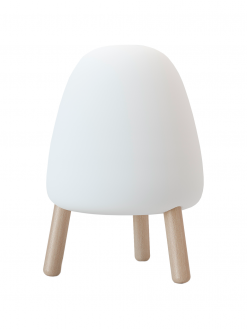 Mobile Dimmbare LED-Außentischlampe Rocket, Ø 14 x H 20 cm